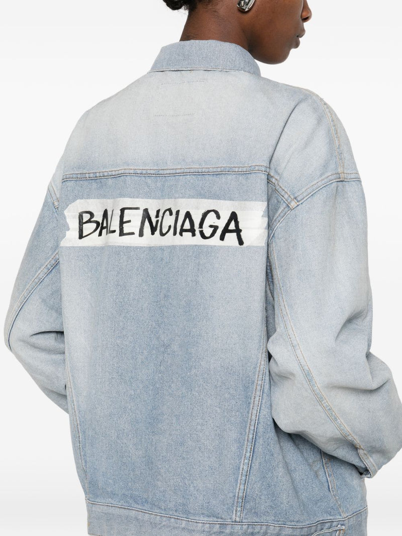 Balenciaga oversized denim cotton jacket | Urbalenti™ NYC