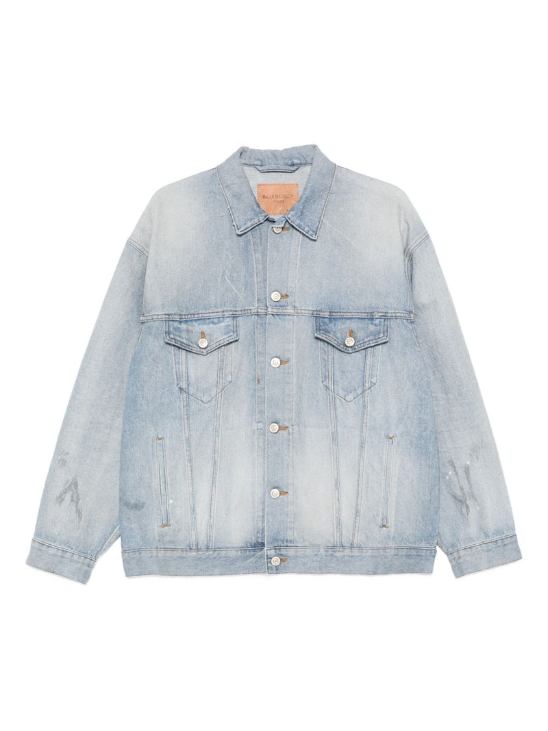 Balenciaga oversized denim cotton jacket | Urbalenti™ NYC