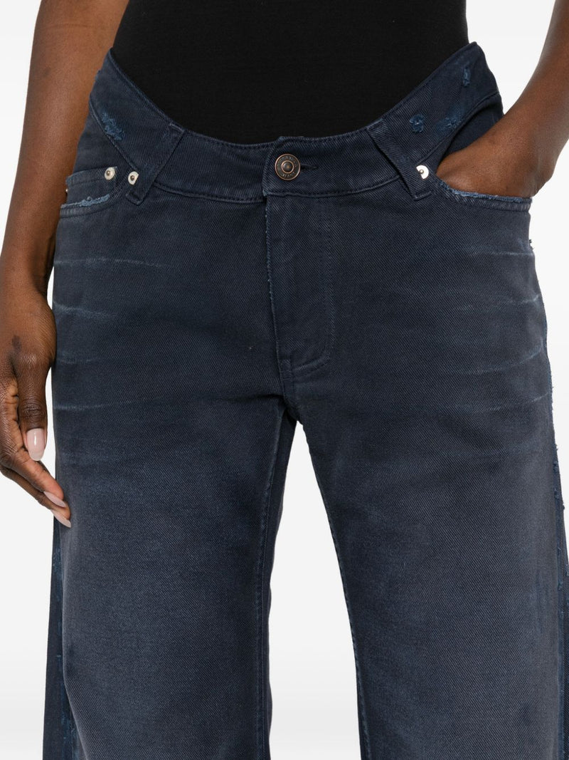 Balenciaga Frayed Denim Jeans | Urbalenti™ NYC