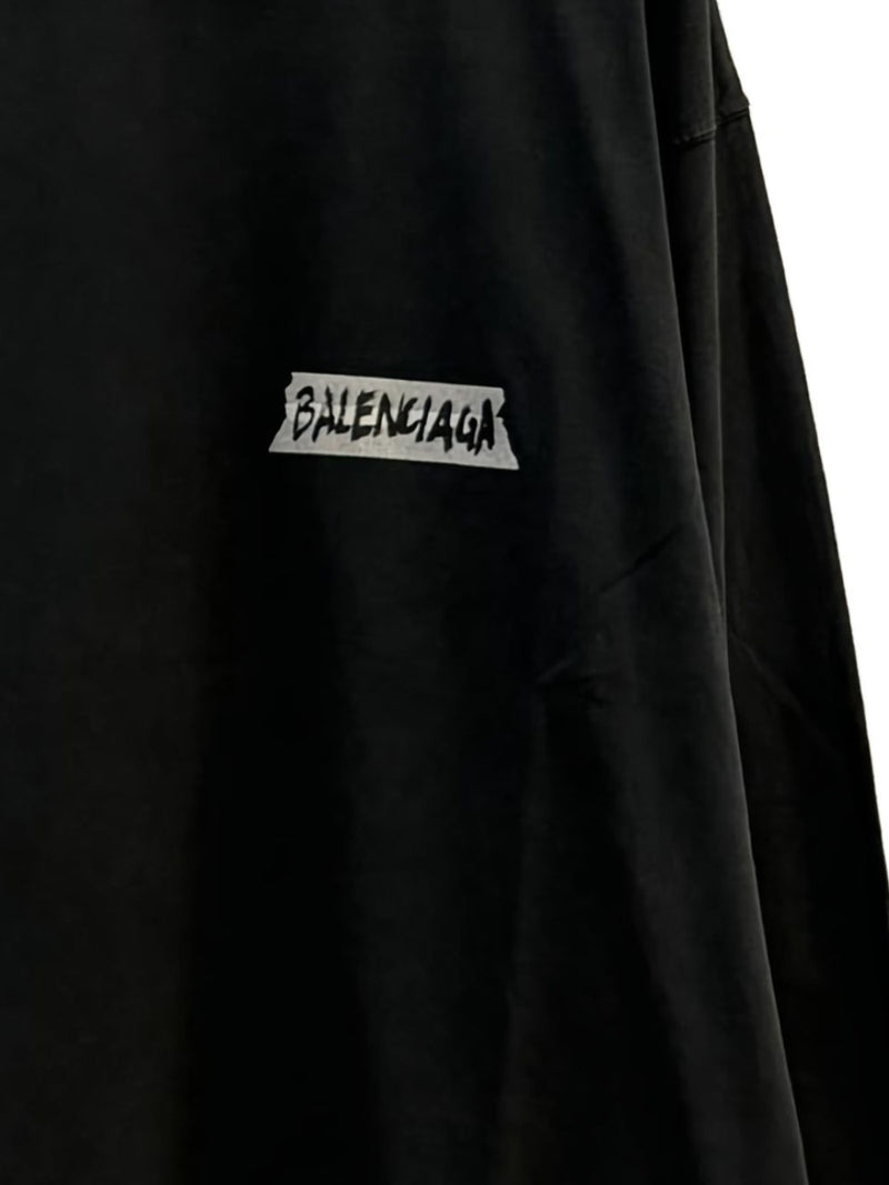 Balenciaga Masking Tape Long Sleeve T-shirt | Urbalenti™ NYC