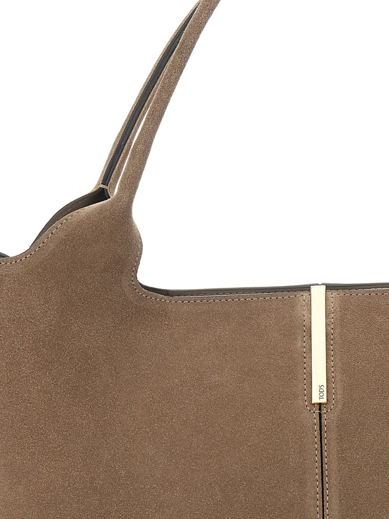 Tod'S Shopping Bag In Suede Medium-Small | Urbalenti™ NYC
