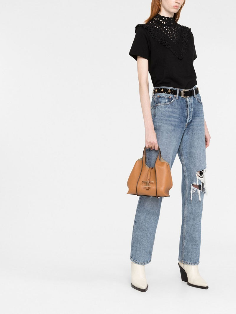 Tod'S T Timeless Shopping Bag In Leather Mini | Urbalenti™ NYC