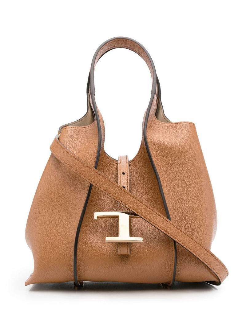 Tod'S T Timeless Shopping Bag In Leather Mini | Urbalenti™ NYC