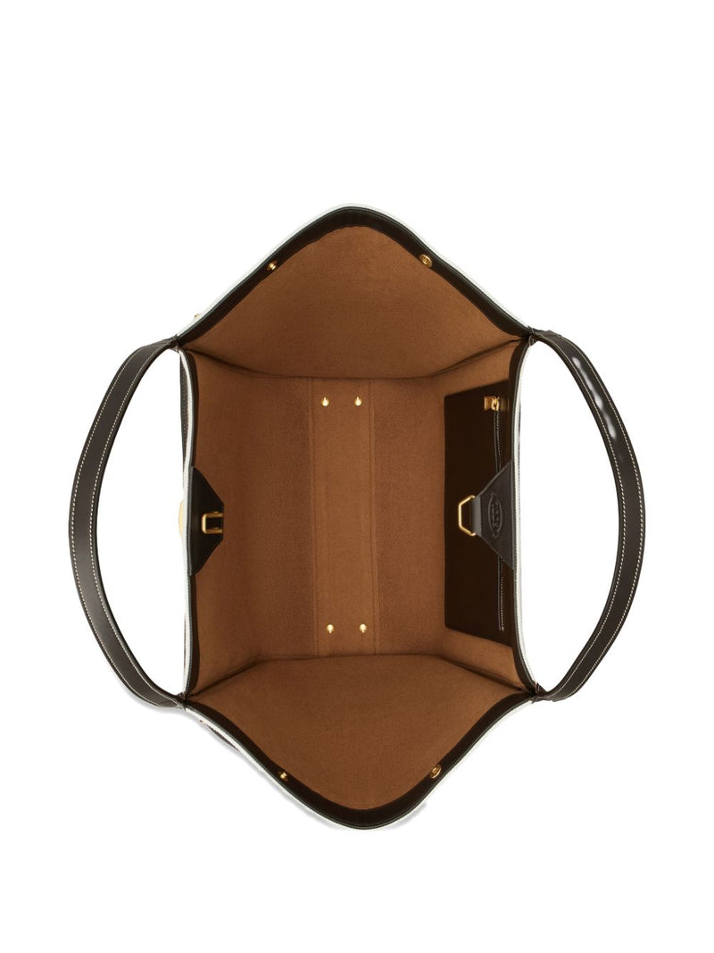 Tod'S Shopping Bag In Canvas And Leather Medium | Urbalenti | Urbalenti™... | Urbalenti™ NYC