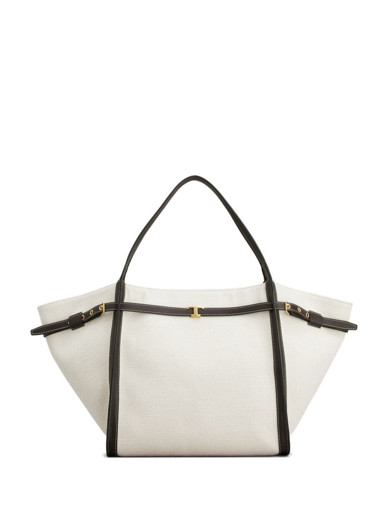 Tod'S Shopping Bag In Canvas And Leather Medium | Urbalenti | Urbalenti™... | Urbalenti™ NYC