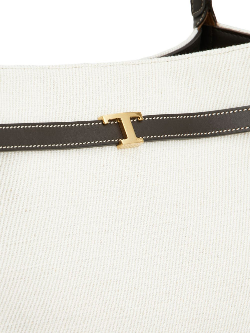 Tod'S Shopping Bag In Canvas And Leather Medium | Urbalenti | Urbalenti™... | Urbalenti™ NYC