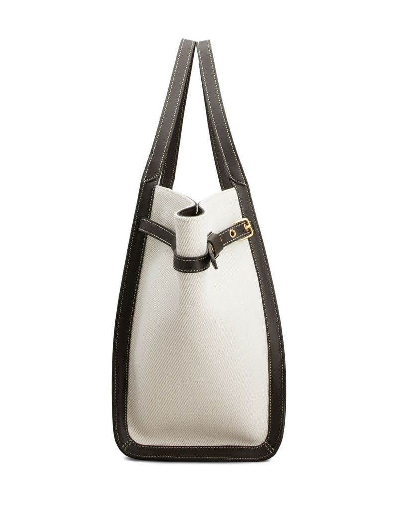 Tod'S Shopping Bag In Canvas And Leather Medium | Urbalenti | Urbalenti™... | Urbalenti™ NYC