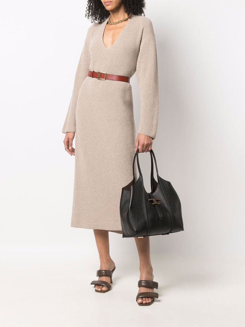 Tod'S T Timeless Small Leather Shopping Bag | Urbalenti™ NYC