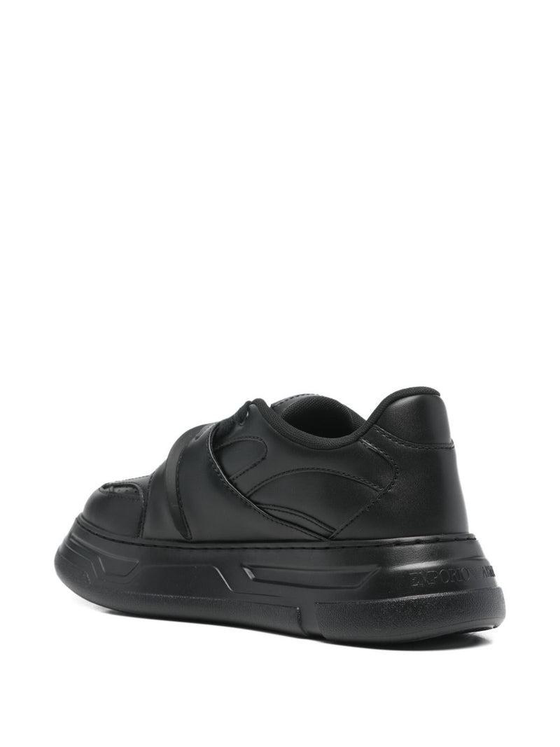 Emporio Armani Strap Sneakers | Urbalenti™ NYC