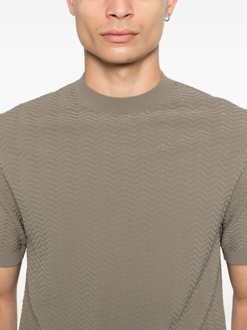 Emporio Armani Knitted t-shirt | Urbalenti™ NYC