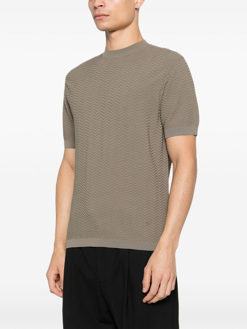Emporio Armani Knitted t-shirt | Urbalenti™ NYC