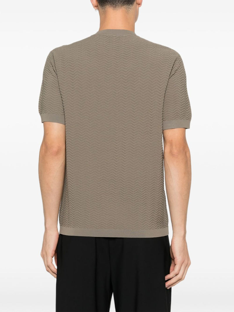 Emporio Armani Knitted t-shirt | Urbalenti™ NYC