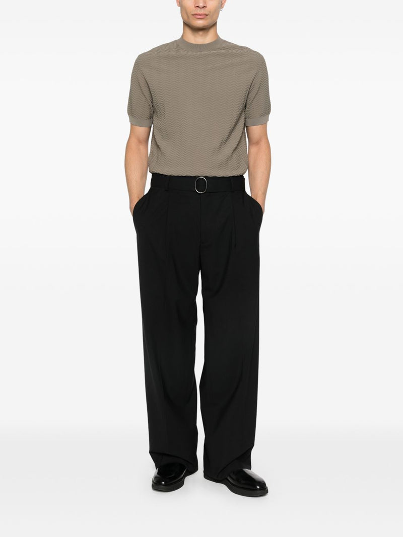 Emporio Armani Knitted t-shirt | Urbalenti™ NYC