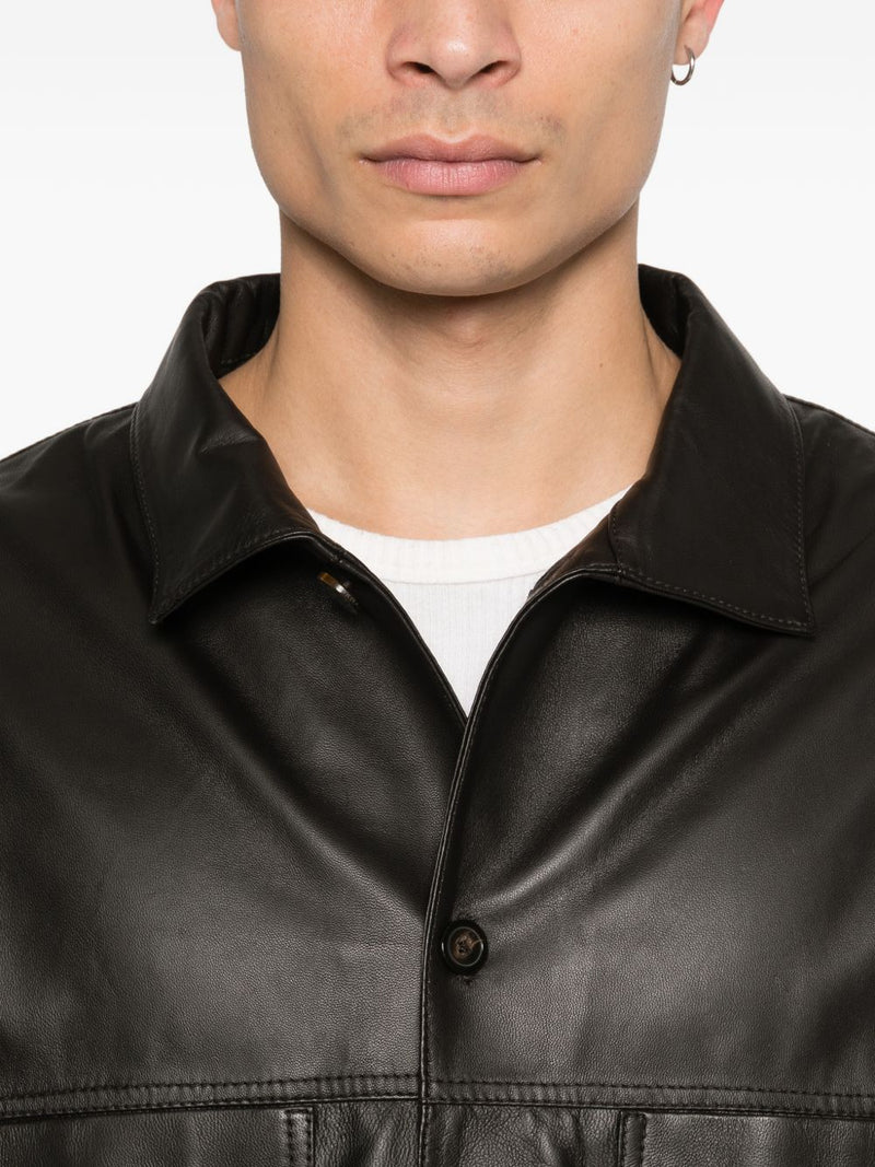 Emporio Armani Leather jacket | Urbalenti™ NYC