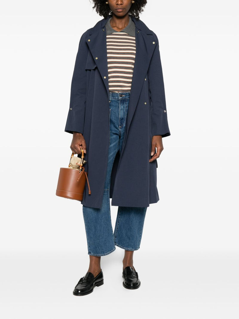 Emporio Armani Cotton blend trench coat Variant 2 | Urbalenti™ NYC