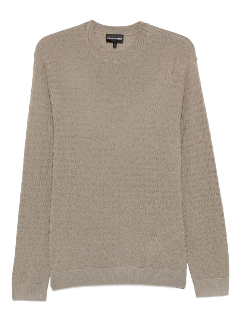Emporio Armani Wool crewneck sweater | Urbalenti™ NYC