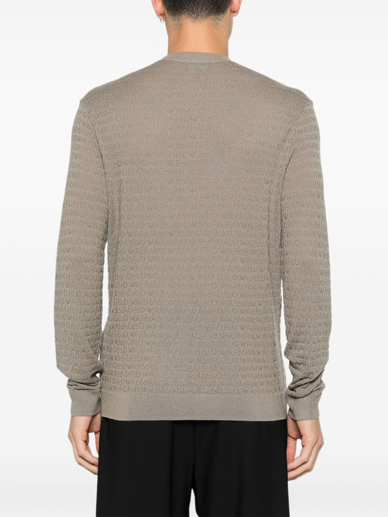 Emporio Armani Wool crewneck sweater | Urbalenti™ NYC