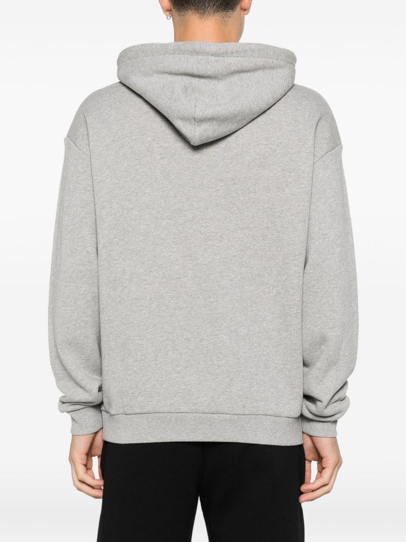Emporio Armani Logo cotton hoodie | Urbalenti™ NYC