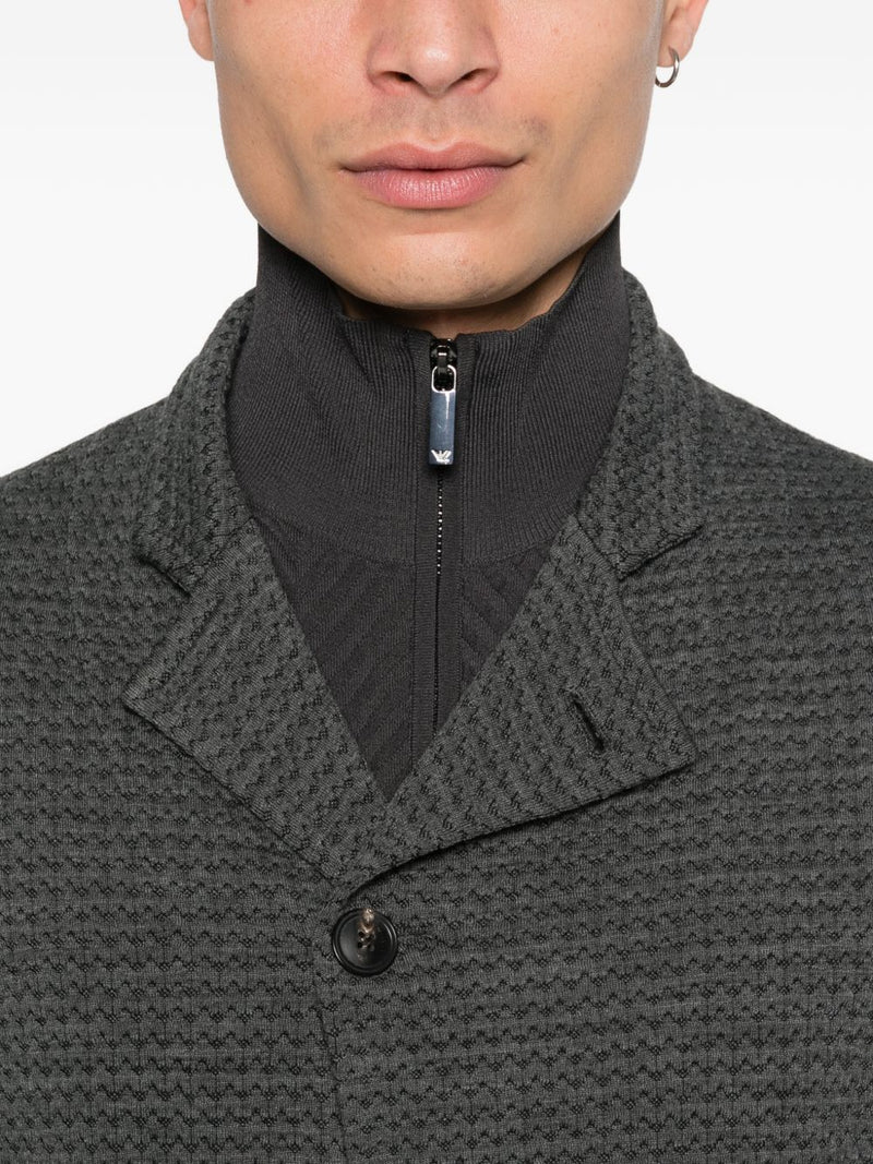 Emporio Armani Wool blend blazer jacket | Urbalenti™ NYC