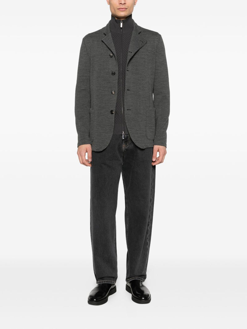 Emporio Armani Chevron cardigan | Urbalenti™ NYC