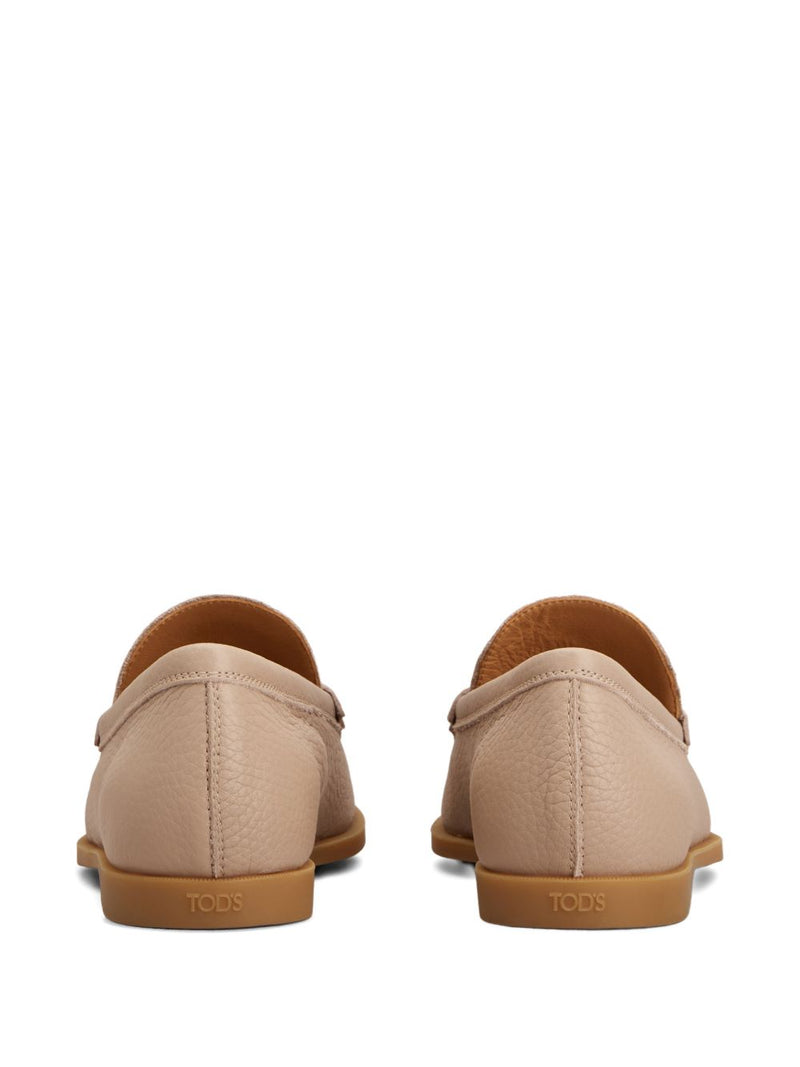 Tod'S Leather Loafers - Gold Round Toe | Urbalenti™ NYC