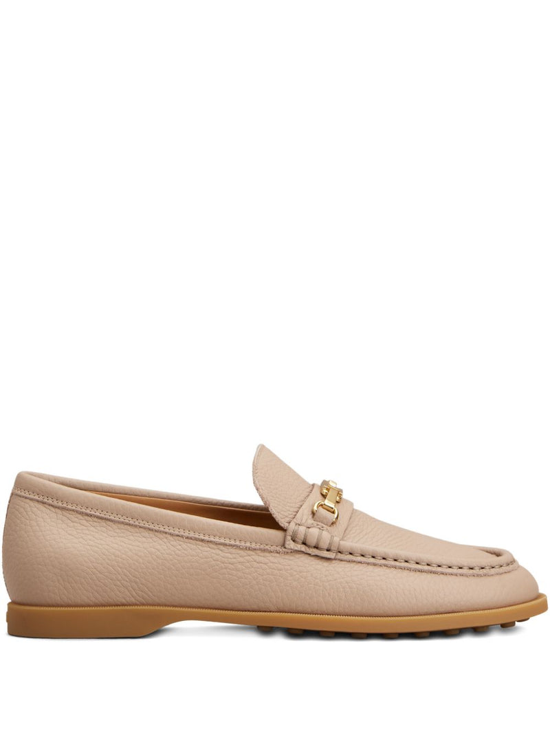 Tod'S Leather Loafers - Gold Round Toe | Urbalenti™ NYC