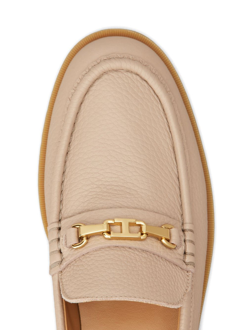 Tod'S Leather Loafers - Gold Round Toe | Urbalenti™ NYC