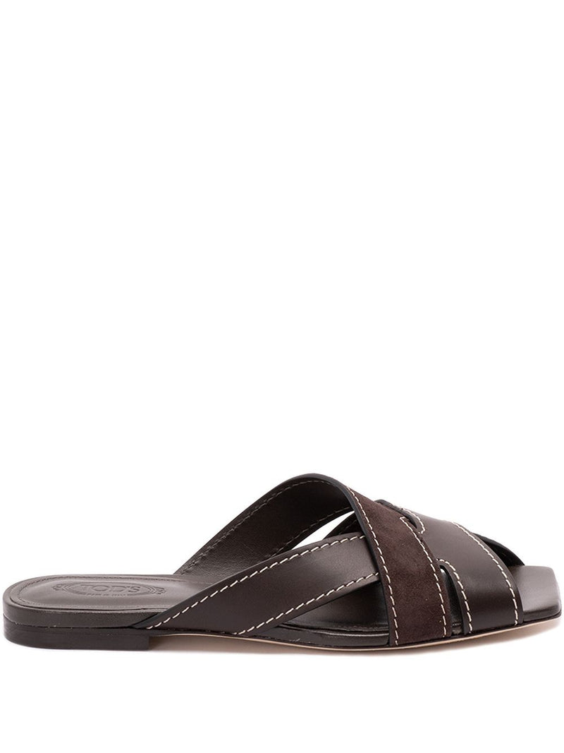 Tod'S Sandals in Smooth Leather and Suede | Urbalenti™ NYC