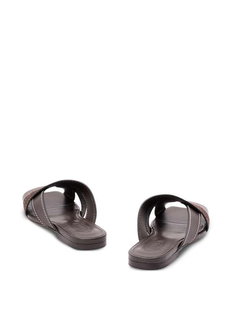 Tod'S Sandals in Smooth Leather and Suede | Urbalenti™ NYC