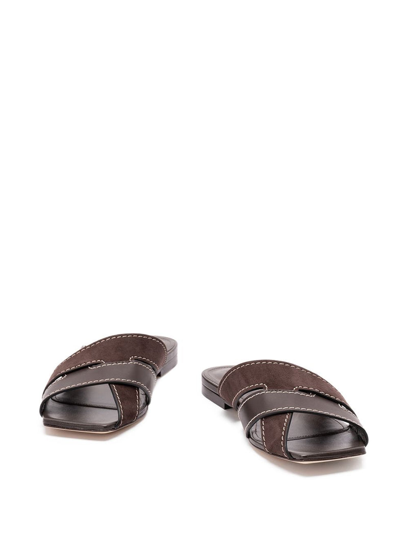 Tod'S Sandals in Smooth Leather and Suede | Urbalenti™ NYC