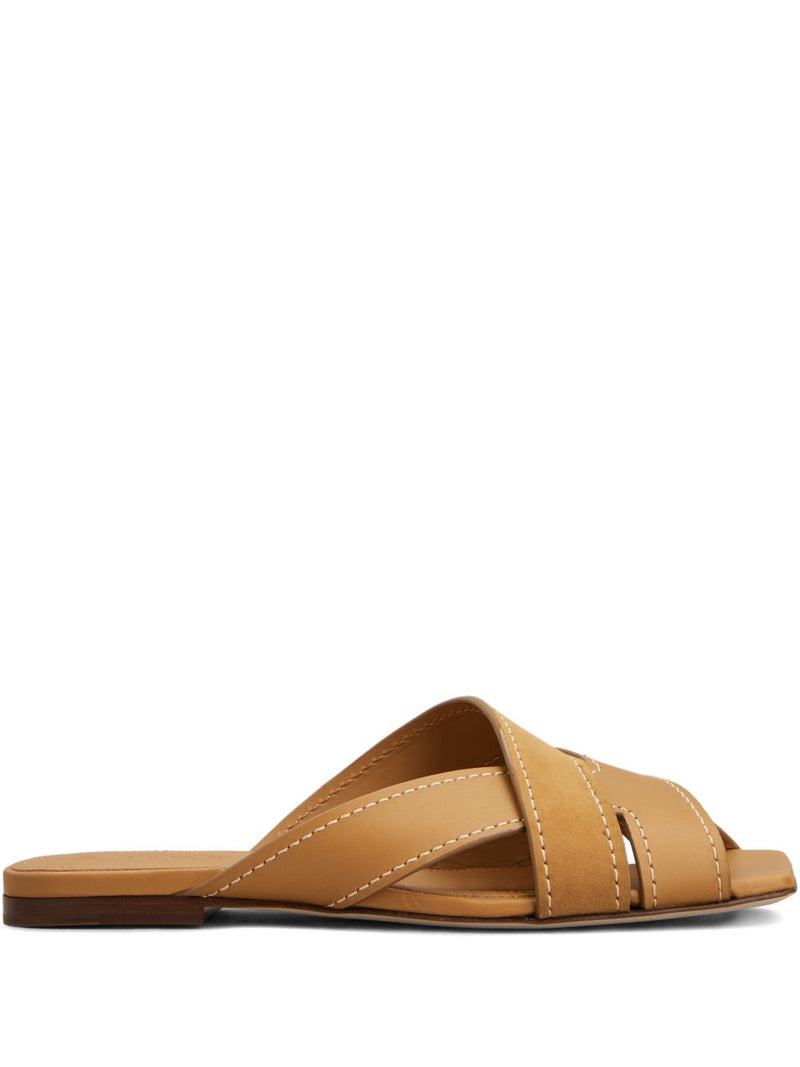 Tod'S Sandal in Smooth Leather and Suede | Urbalenti™ NYC