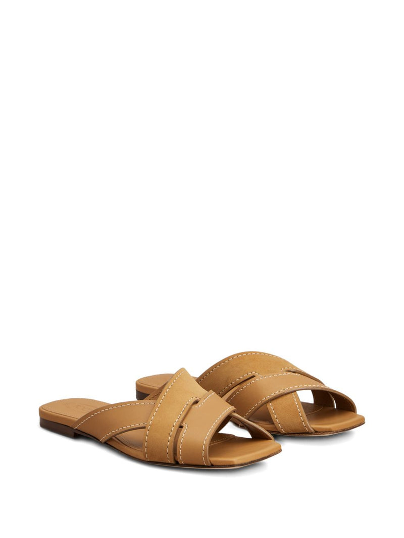 Tod'S Sandal in Smooth Leather and Suede | Urbalenti™ NYC