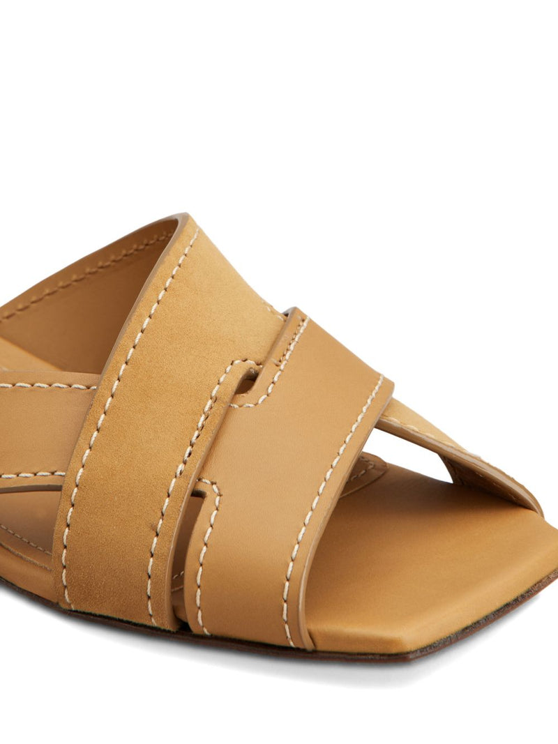 Tod'S Sandal in Smooth Leather and Suede | Urbalenti™ NYC