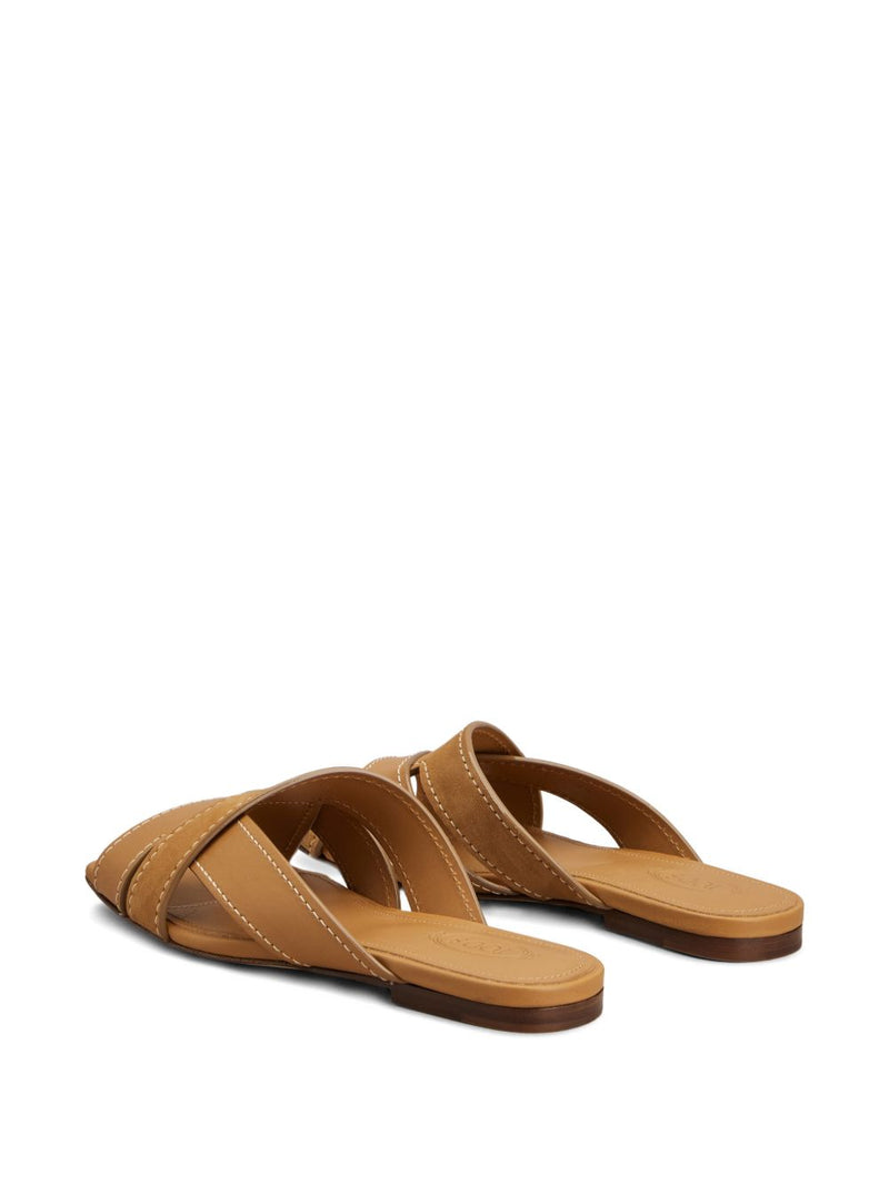 Tod'S Sandal in Smooth Leather and Suede | Urbalenti™ NYC