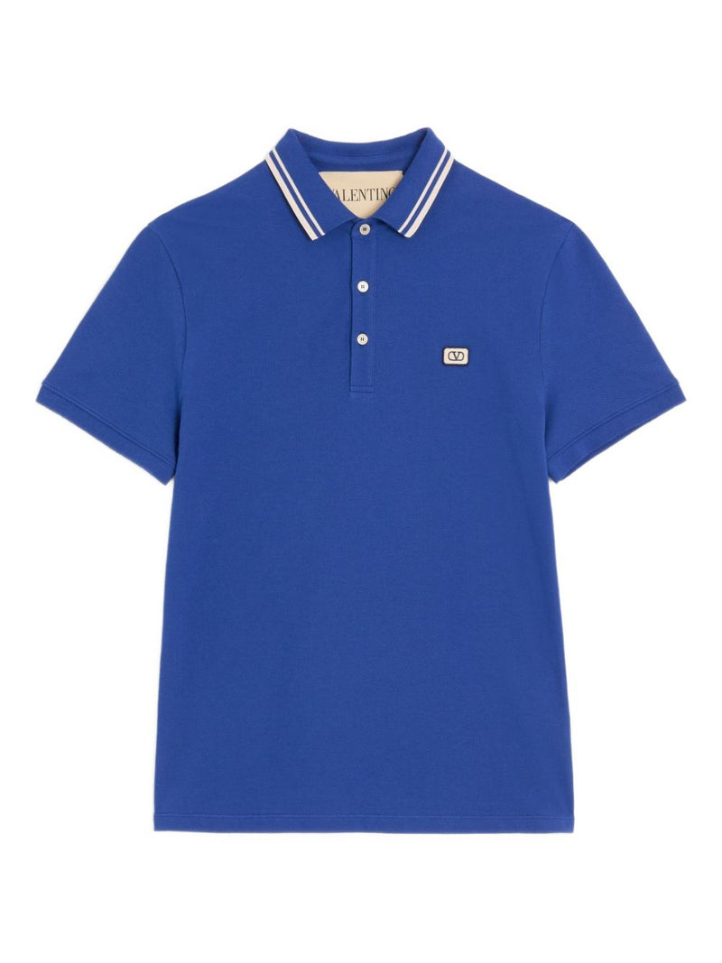 Valentino VLogo Signature piquet cotton polo shirt Variant 1 |... | Urbalenti™ NYC