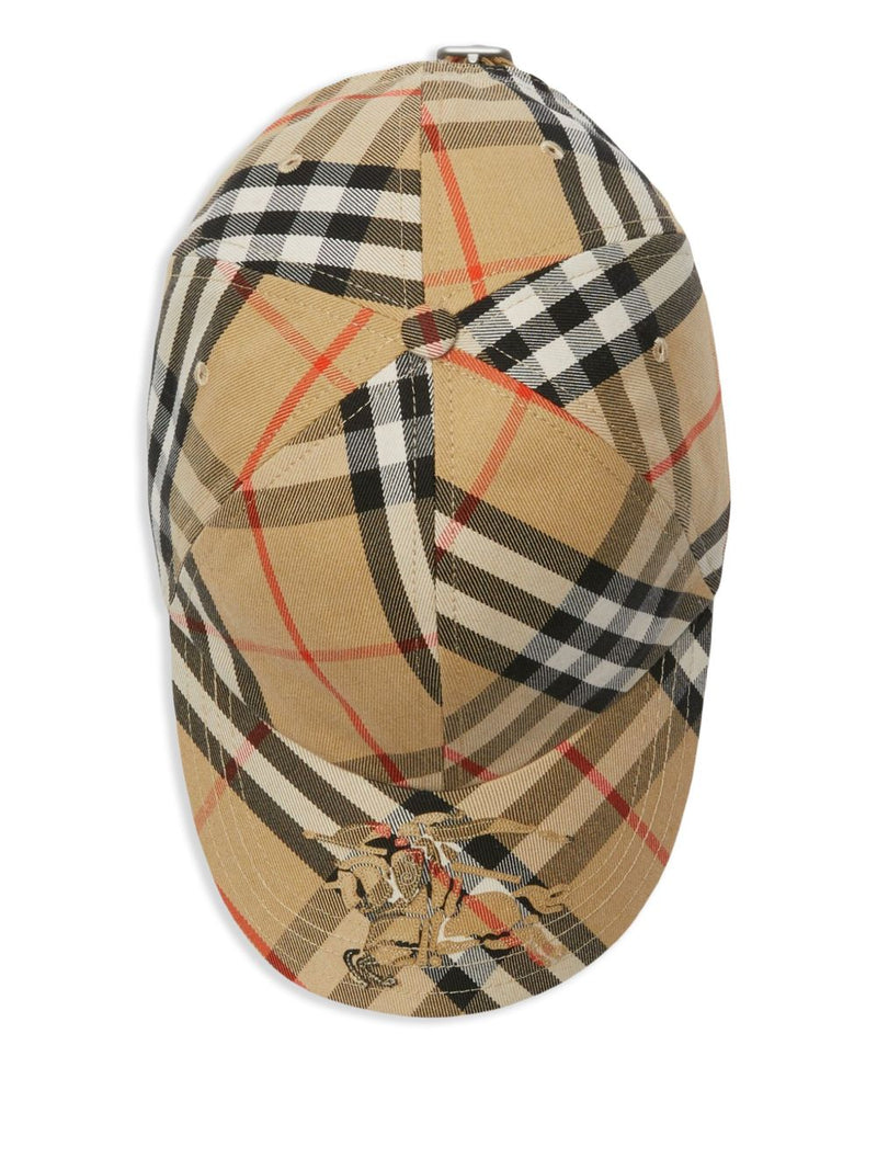 Burberry Check Ekd Twill Baseball Cap | Urbalenti™ NYC