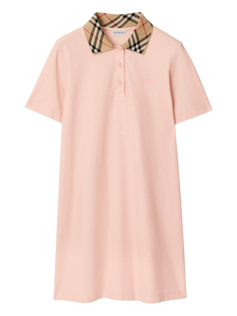 Burberry Check collar cotton dress | Urbalenti™ NYC