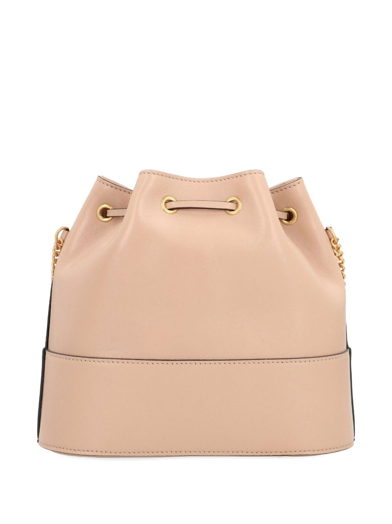 Valentino Garavani Mini Bucket Bag In Nappa With Vlogo Signature Chain | Urbalenti™ NYC