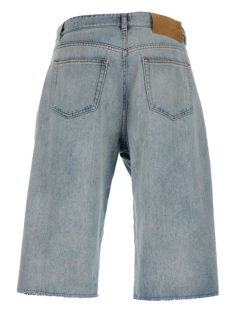 MM6 Maison Margiela Denim cotton shorts | Urbalenti™ NYC