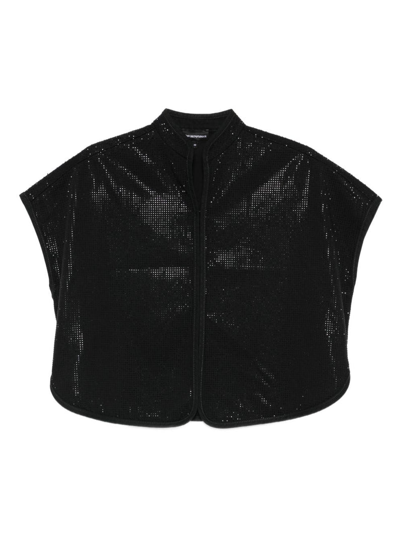 Emporio Armani Studded cropped top | Urbalenti™ NYC