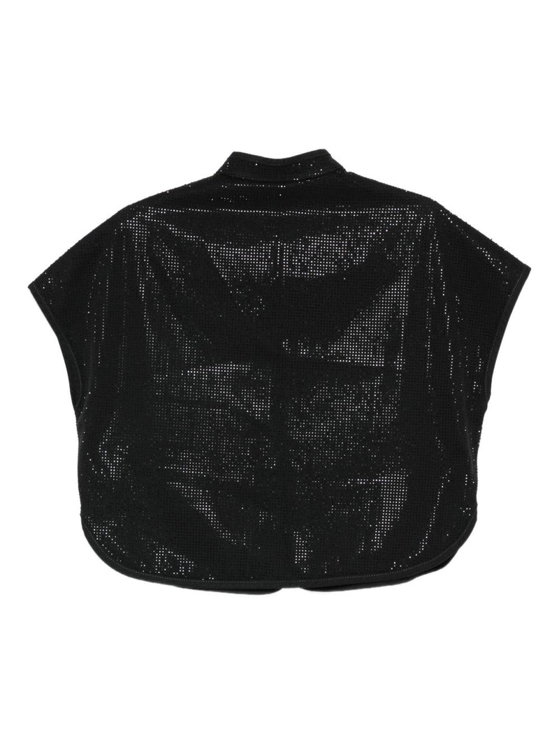 Emporio Armani Studded cropped top | Urbalenti™ NYC