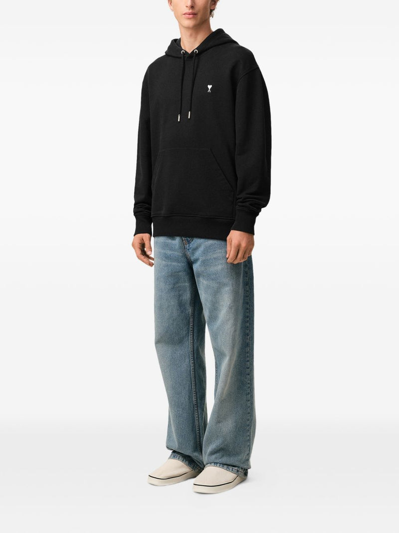 Ami Paris Ami De Coeur cotton hoodie | Urbalenti™ NYC