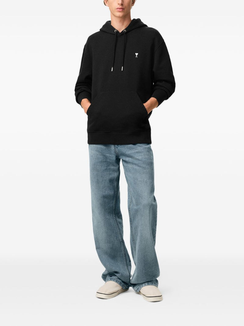 Ami Paris Ami De Coeur cotton hoodie | Urbalenti™ NYC