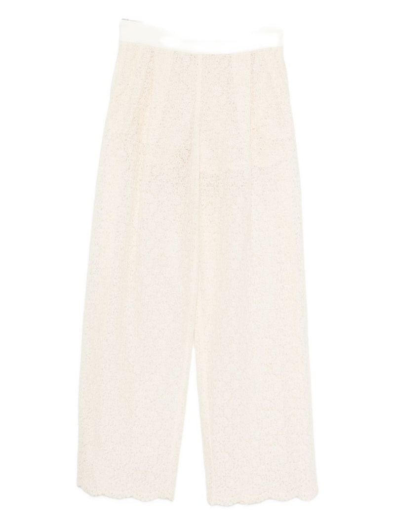 Ermanno Scervino Ermanno Scervino Embroidered wide-leg trousers