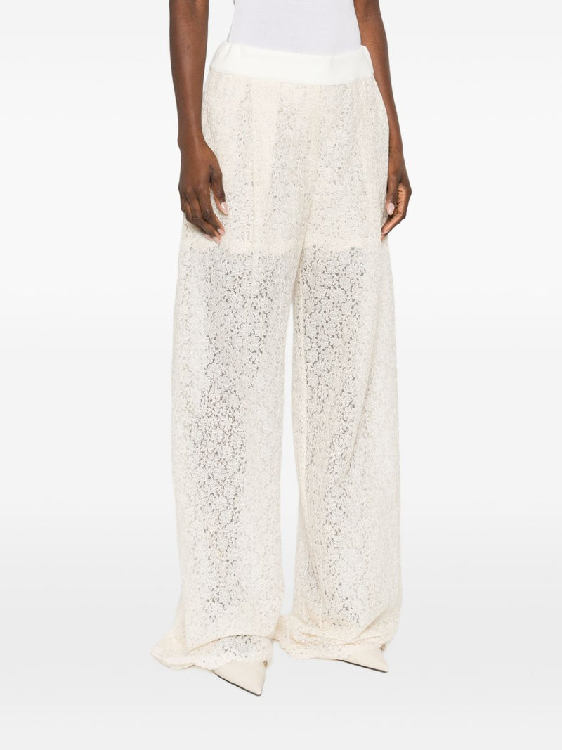 Ermanno Scervino Ermanno Scervino Embroidered wide-leg trousers