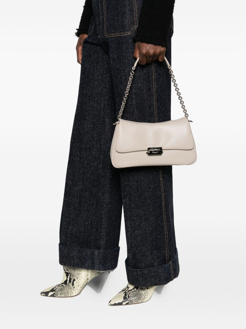 Emporio Armani soft leather shoulder bag | Urbalenti™ NYC