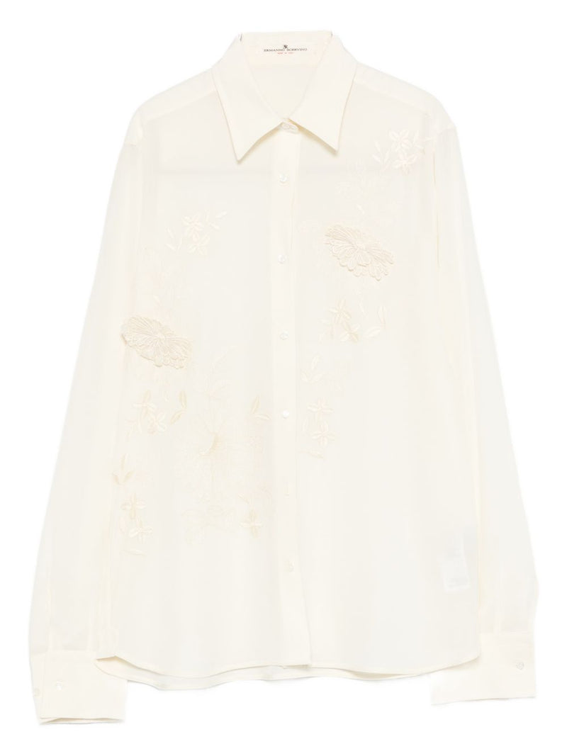 Ermanno Scervino Ermanno Scervino Embroidered silk shirt