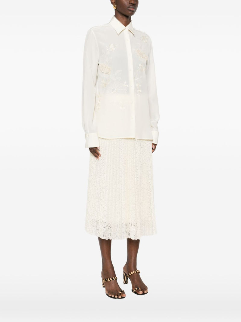 Ermanno Scervino Ermanno Scervino Embroidered silk shirt