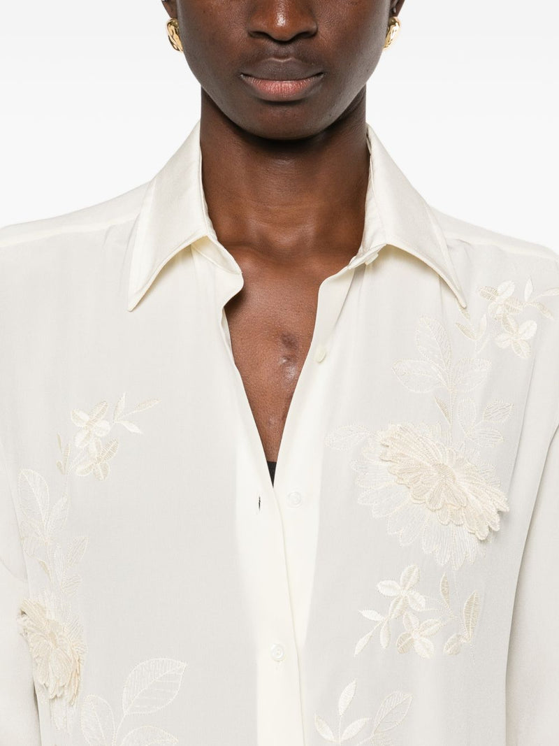 Ermanno Scervino Ermanno Scervino Embroidered silk shirt