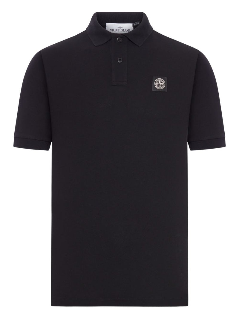 Stone Island Logo cotton polo shirt | Urbalenti™ NYC